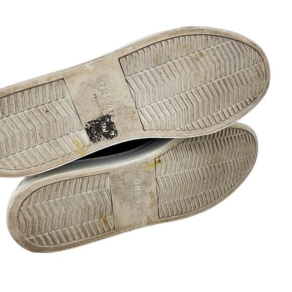 GREATS The Royale Nero Full Grain Leather LowTop Sneakers Made In Italy EU40 US7 - Picture 5 of 6